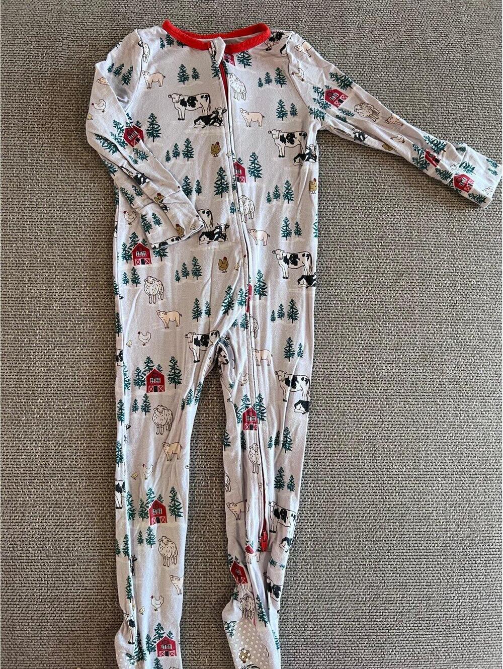 Free Birdees Bamboo Winter Farm Pajamas